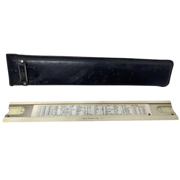 Vintage Post Slide Rule With Leather Case & Instructions - Precision Tool Collec - Picture 6 of 9